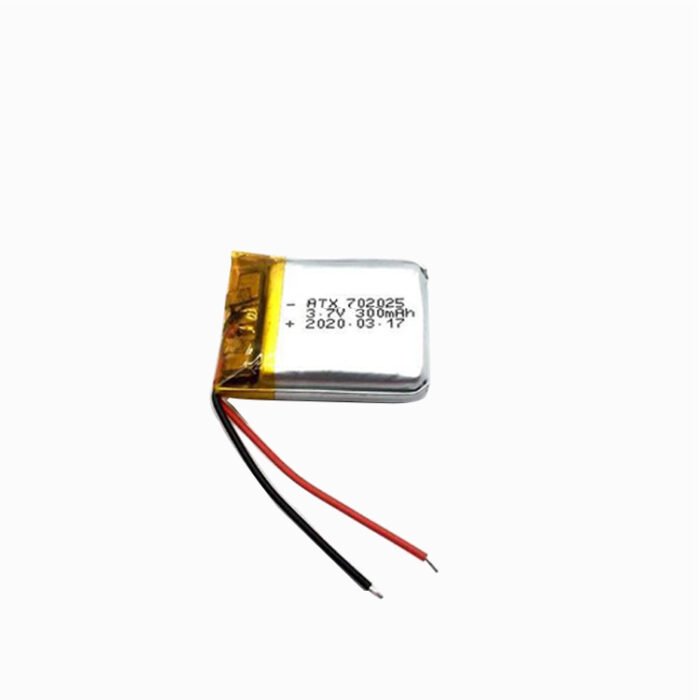 Lipo Polymer Battery 702025 300mAh 3.7V Lithium Ion Battery