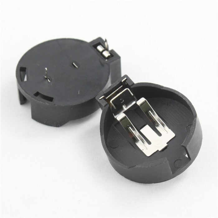 CR2450 Coin Button Battery Holder Socket Black BS-2450-1